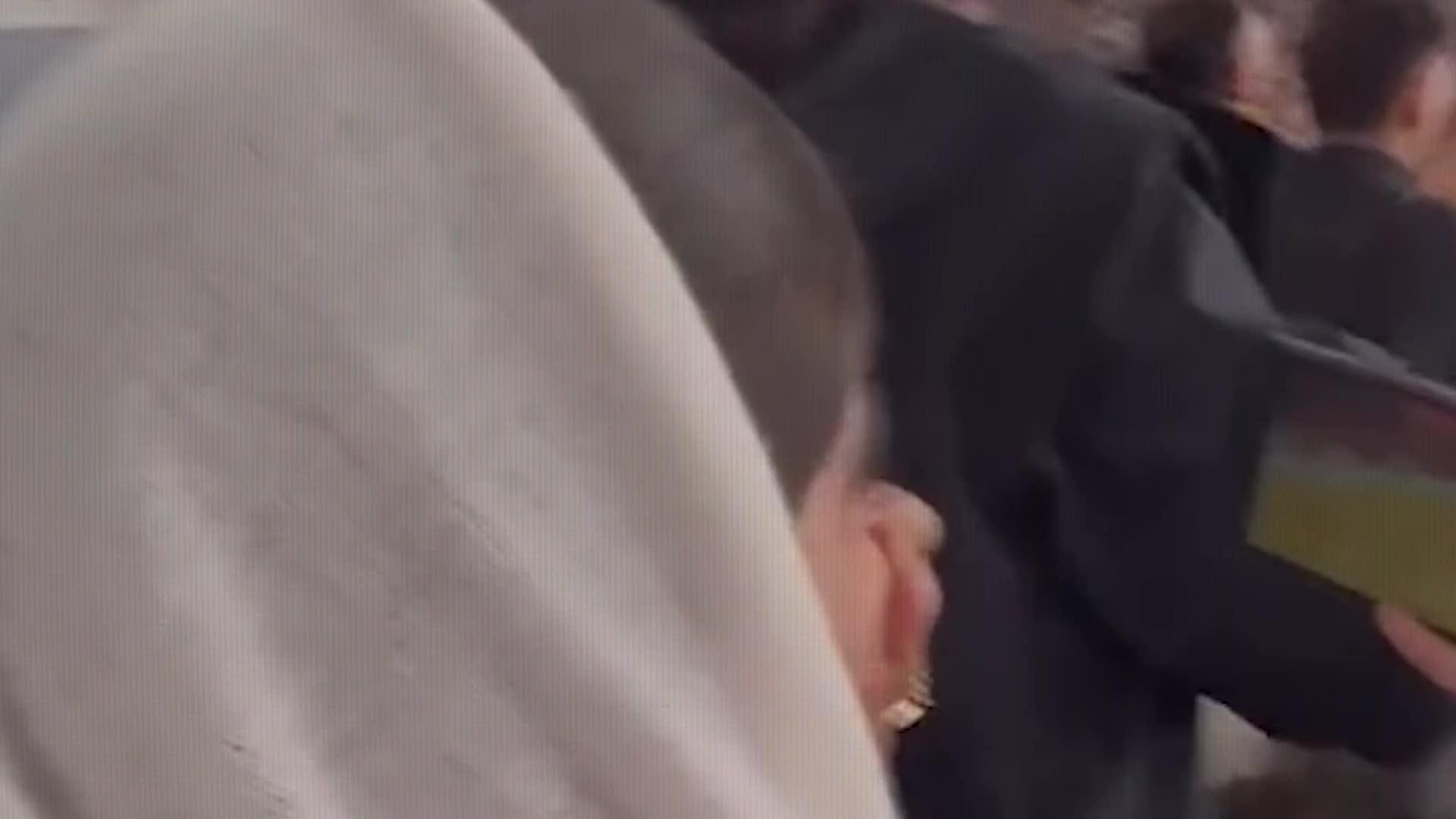 Blurred video loading poster is seen